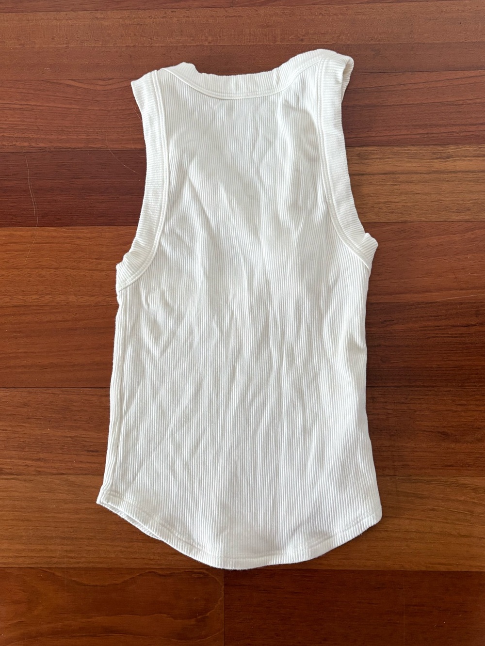The Line by K White Ribbed Tank Top